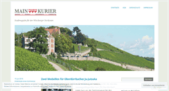 Desktop Screenshot of mainfrankenkurier.de